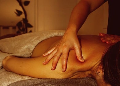 Relaxing massage at Clare O'Grady Holistic Therapies in Hyde, England, GB, promoting wellness.