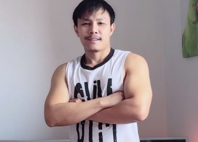 Thai male masseur at Gussanova Thai Massage Therapy, London, England, GB.