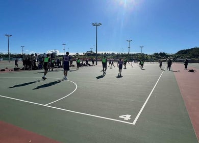 Players in action at UNISS 2025 Auckland Netball Centre, Auckland, NZ.