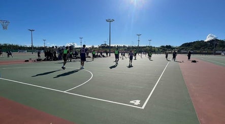 Players in action at UNISS 2025 Auckland Netball Centre, Auckland, NZ.