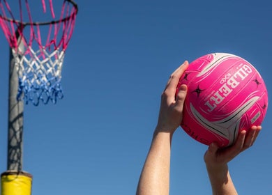 Player shooting netball at UNISS 2025 Auckland Netball Centre, Auckland, Auckland, NZ.