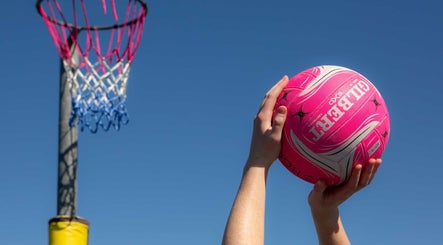 Player shooting netball at UNISS 2025 Auckland Netball Centre, Auckland, Auckland, NZ.