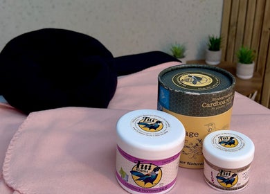Soothing balms at 1st Nations Polynesian Basketball (Pulman Arena), Takanini, Auckland, NZ for wellness treatments.