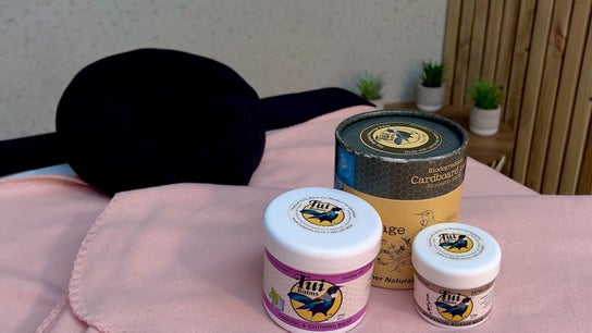 Soothing balms at 1st Nations Polynesian Basketball (Pulman Arena), Takanini, Auckland, NZ for wellness treatments.