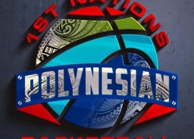 1st Nations Polynesian Basketball logo at Pulman Arena, Takanini, Auckland, NZ capturing vibrant cultural design.