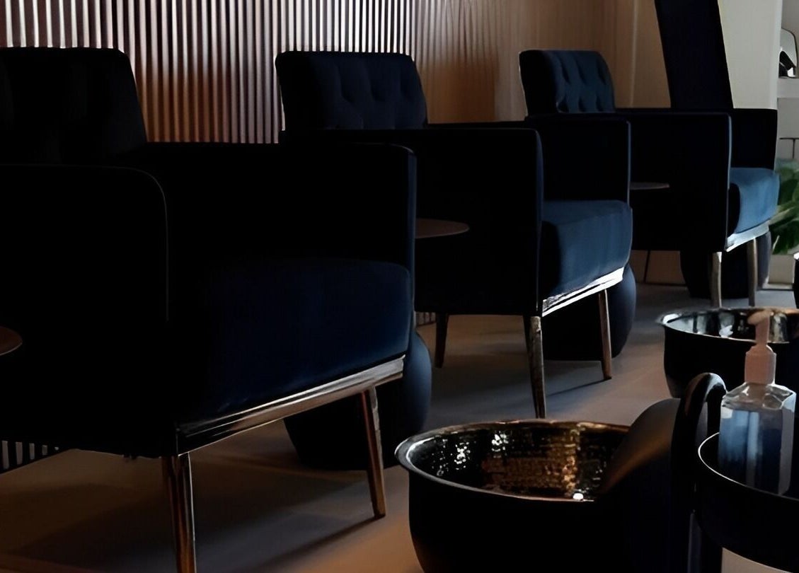 Luxurious pedicure chairs at Chéri Nails and Spa, El Paso, Texas, US, ready to pamper guests.