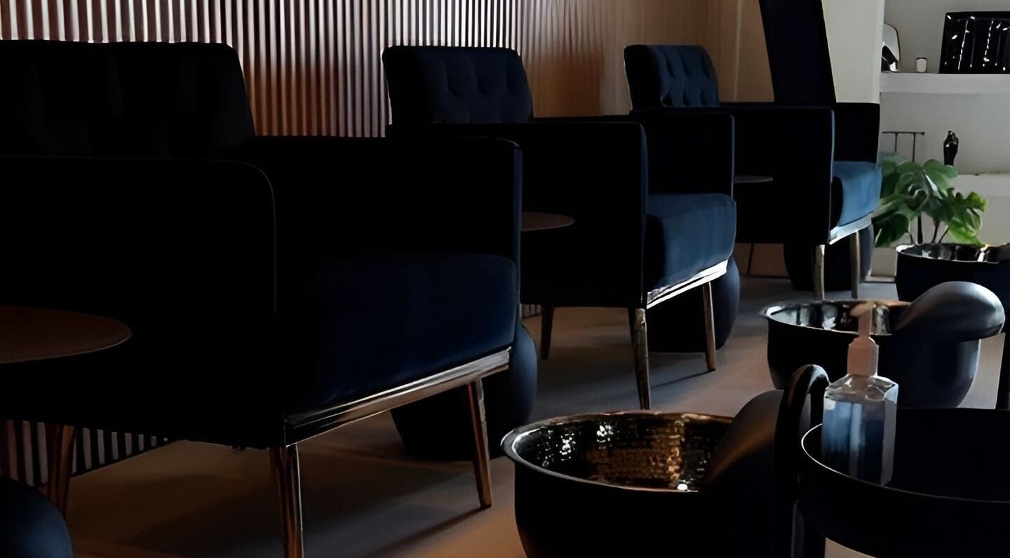 Luxurious pedicure chairs at Chéri Nails and Spa, El Paso, Texas, US, ready to pamper guests.
