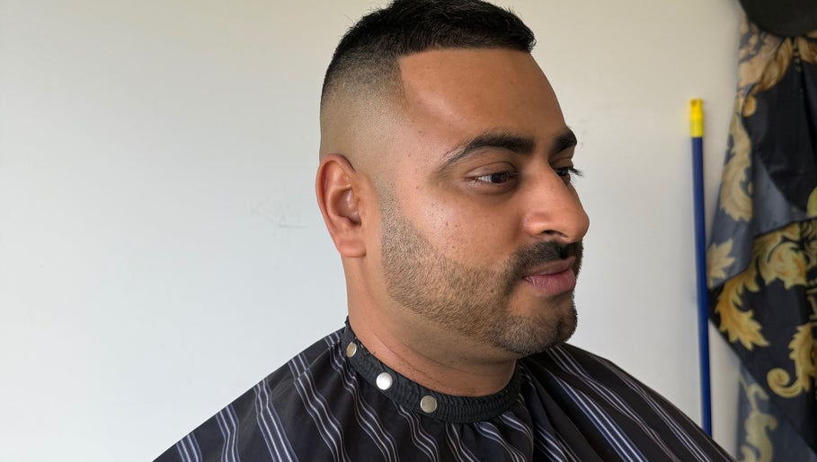 Clean fade haircut at Anarchy Barber Shop, Logan Reserve, Queensland, AU.
