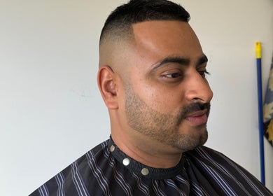 Clean fade haircut at Anarchy Barber Shop, Logan Reserve, Queensland, AU.