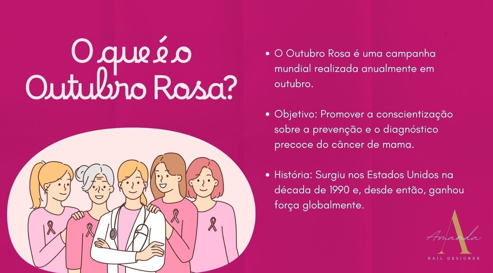 Campanha Outubro Rosa destacada em Studio A, Rio Grande Do Sul, BR, com foco na conscientização do câncer de mama.