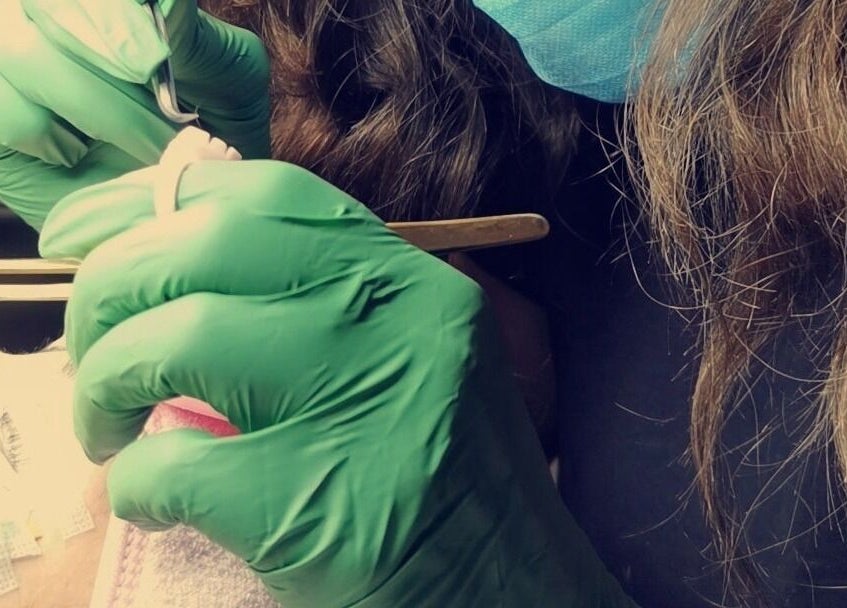 Detailed lash application at LARENEGADE Lashes Aesthetics Wellness Guelph/Puslinch, Guelph, Ontario, CA.