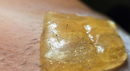 Close-up of waxing treatment at Bonaire Beauty By X in Kralendijk, Bonaire, BQ showcasing effective hair removal.