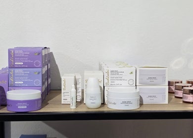 Beauty products on display at Bonaire Beauty By X, Kralendijk, Bonaire, BQ showcasing skincare variety.