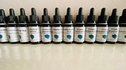A selection of serums at Pure Face Works at Utopia Hair Salon & Facial Clinic, Sidmouth, England, GB.