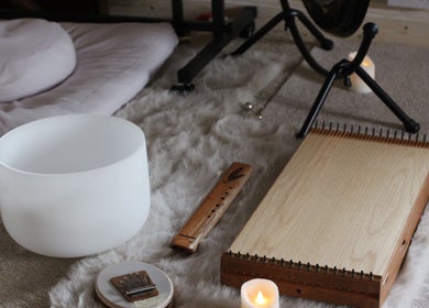 Relaxing ambiance with instruments at Mrs Peony, Shepshed, England, GB. Perfect for wellness sessions.