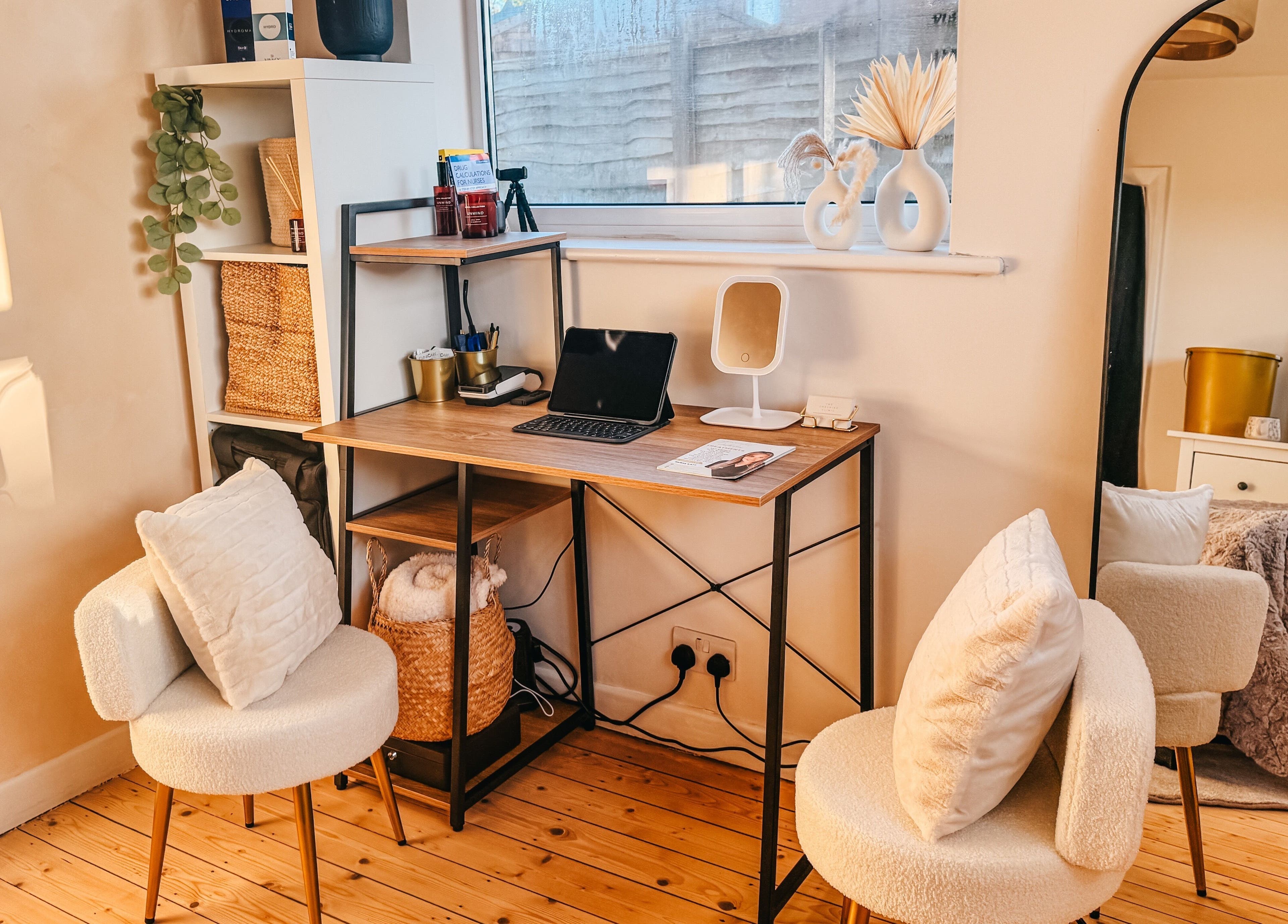 Chic workspace at The Cheshire Clinic - Culcheth in Warrington, England, GB, featuring elegant decor and seating.