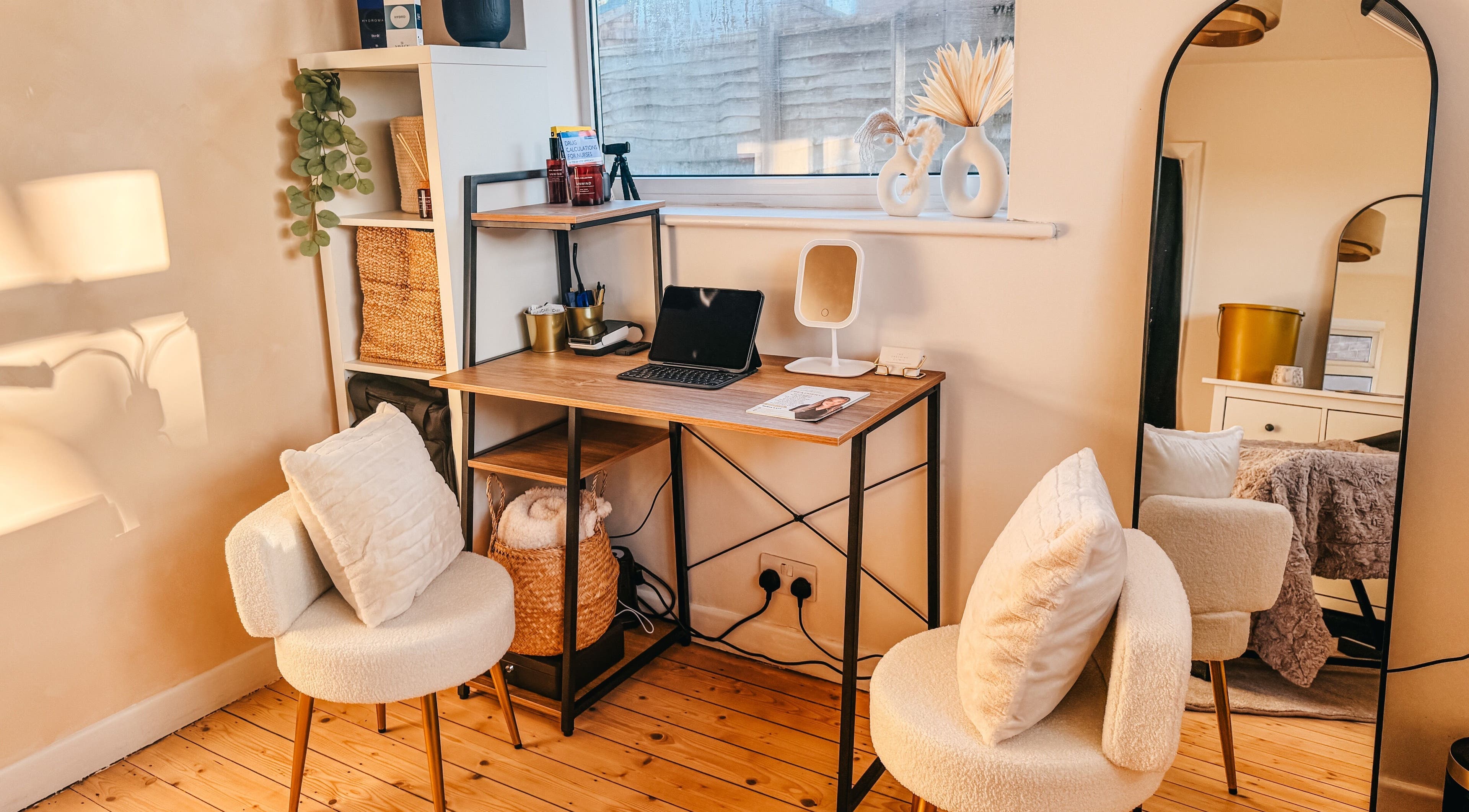 Chic workspace at The Cheshire Clinic - Culcheth in Warrington, England, GB, featuring elegant decor and seating.