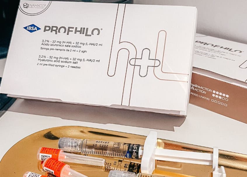 Profhilo hyaluronic acid kit at The Cheshire Clinic - Culcheth Clinic, Warrington, England, GB.