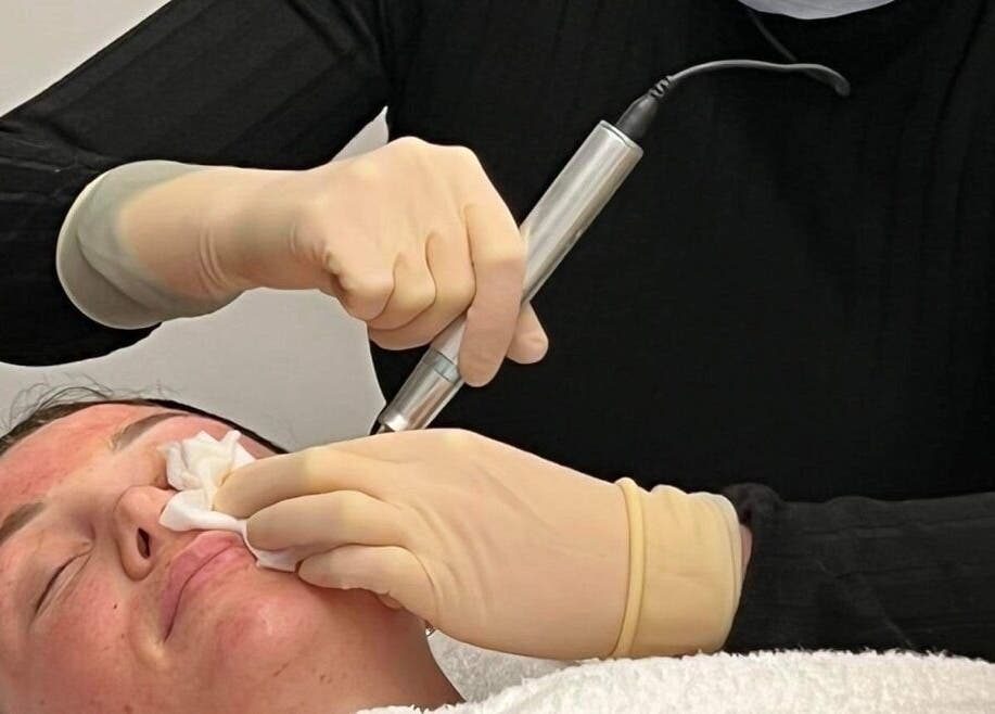 Facial treatment at Nue Skin and Aesthetics - Warkworth, Auckland, NZ. Relaxing skin care session.