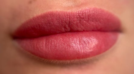 Close-up of elegantly colored lips at Perfect Touch Studio in Mullaloo, Western Australia, AU.