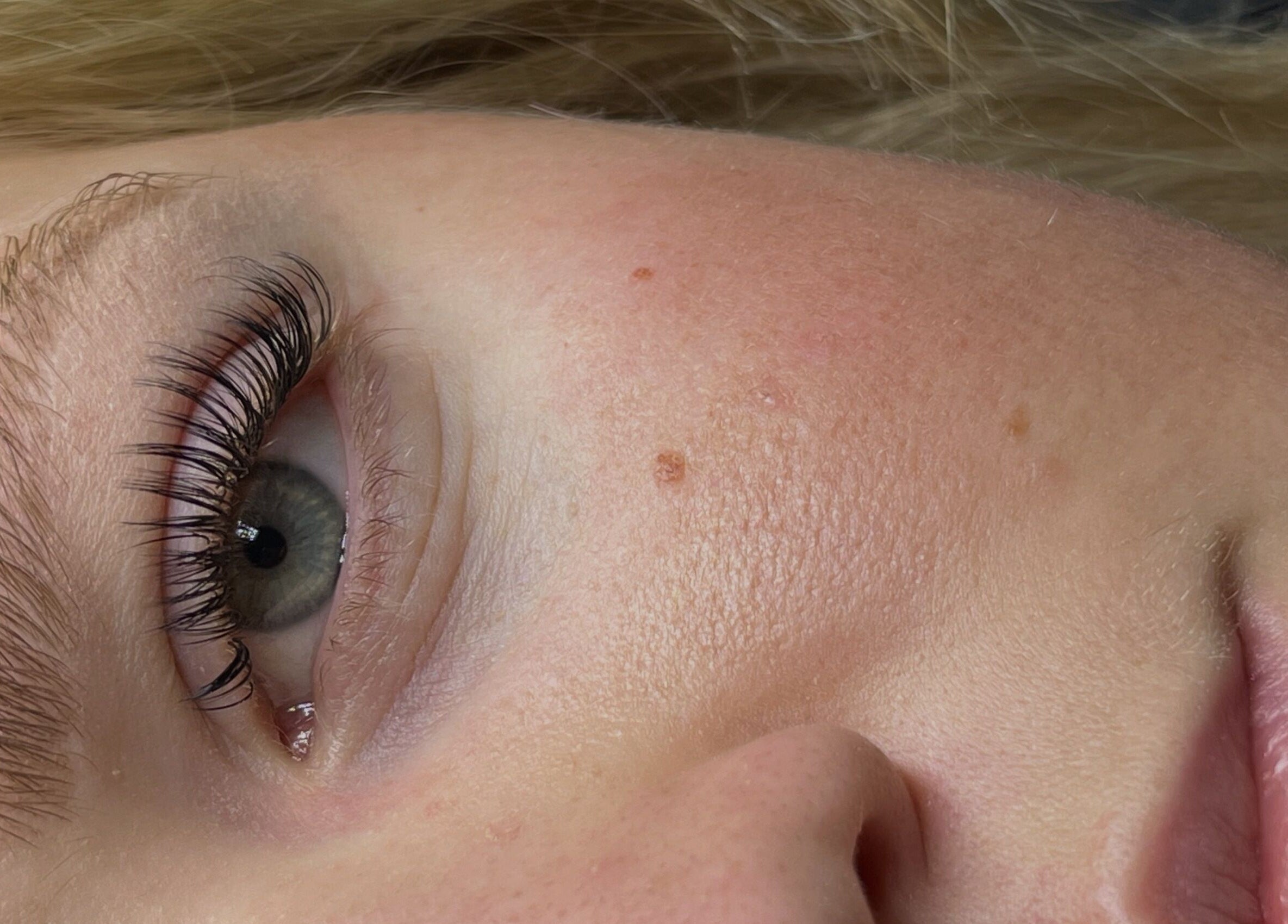 Close-up of elegant lash artistry at What the Fluff Lash Artistry, Chelmsford, England, GB.