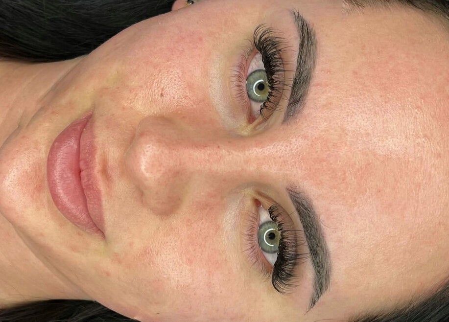 Close-up of expertly crafted lashes at What the Fluff Lash Artistry, Chelmsford, England, GB.