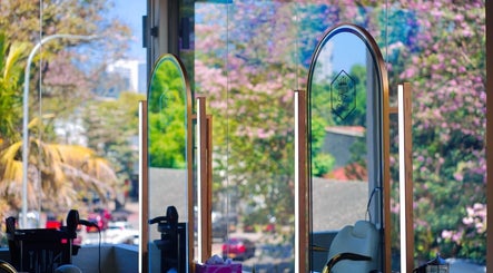 Scenic view from Studio Zee | Colombo 07 salon showcasing elegant mirrors. Location: Colombo, Western Province, LK.