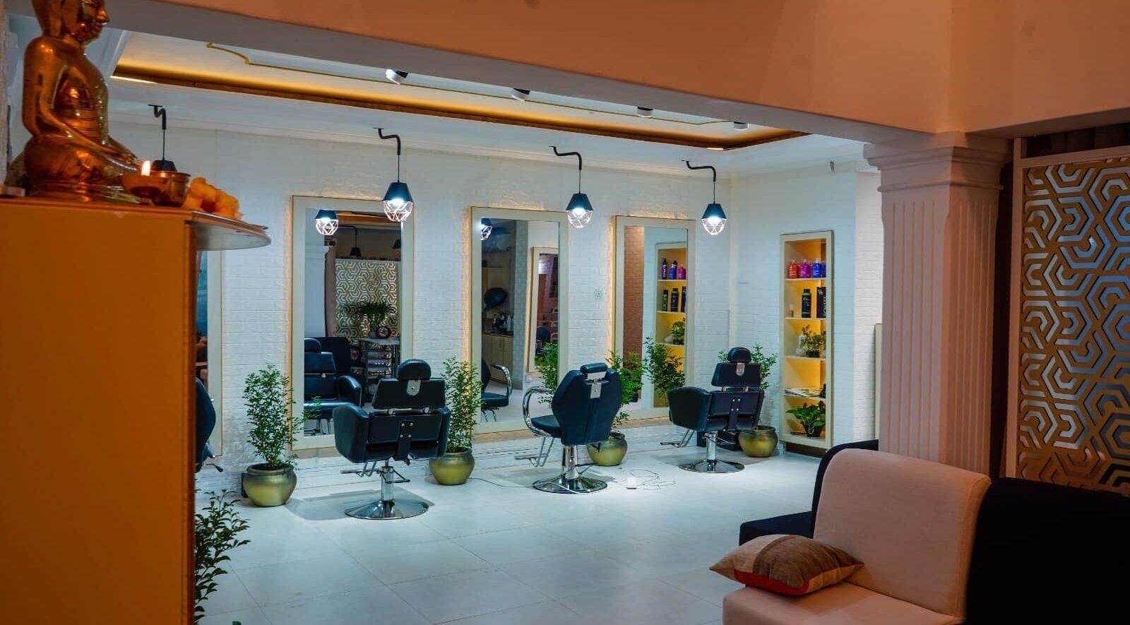 Luxurious salon interior at Studio Zee | Colombo 07, featuring modern styling chairs, Colombo, Western Province, LK.