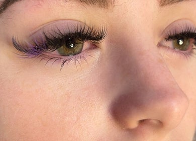 Close-up of eye with dramatic lashes from Envious Effects Cosmetic Tattoo - Southport, Queensland, AU.