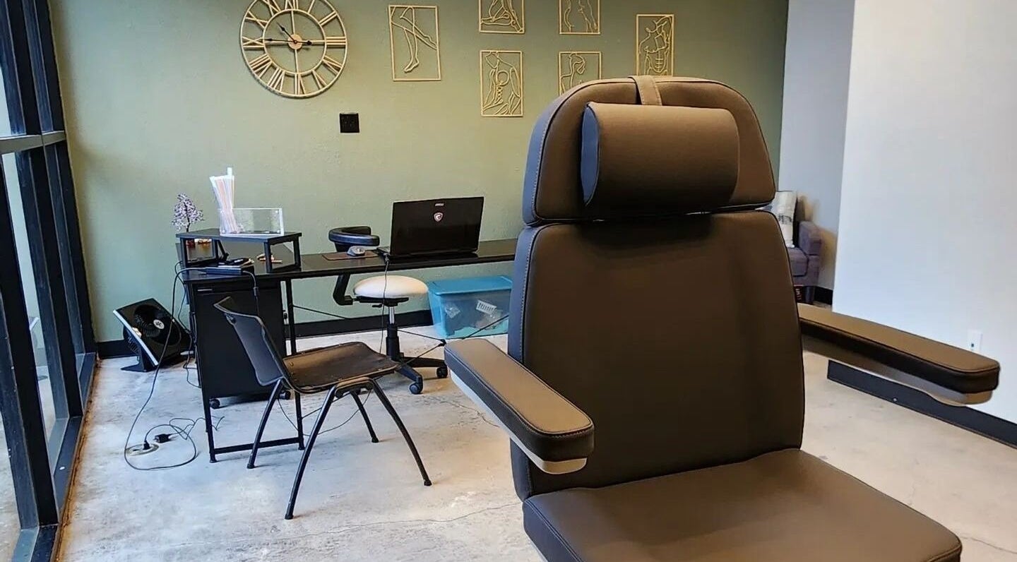 Comfortable treatment room at Head To Toe Permanent Hair Removal in El Dorado Hills, CA, US.