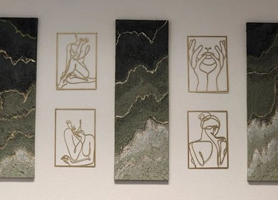 Elegant wall art at Head To Toe Permanent Hair Removal in El Dorado Hills, CA, US accentuating the serene ambiance.