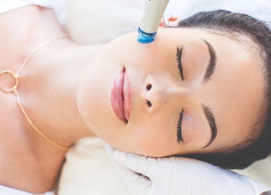 Facial treatment at The Skin Spa at Elmhurst, Bangor, Wales, GB. Experience ultimate relaxation.