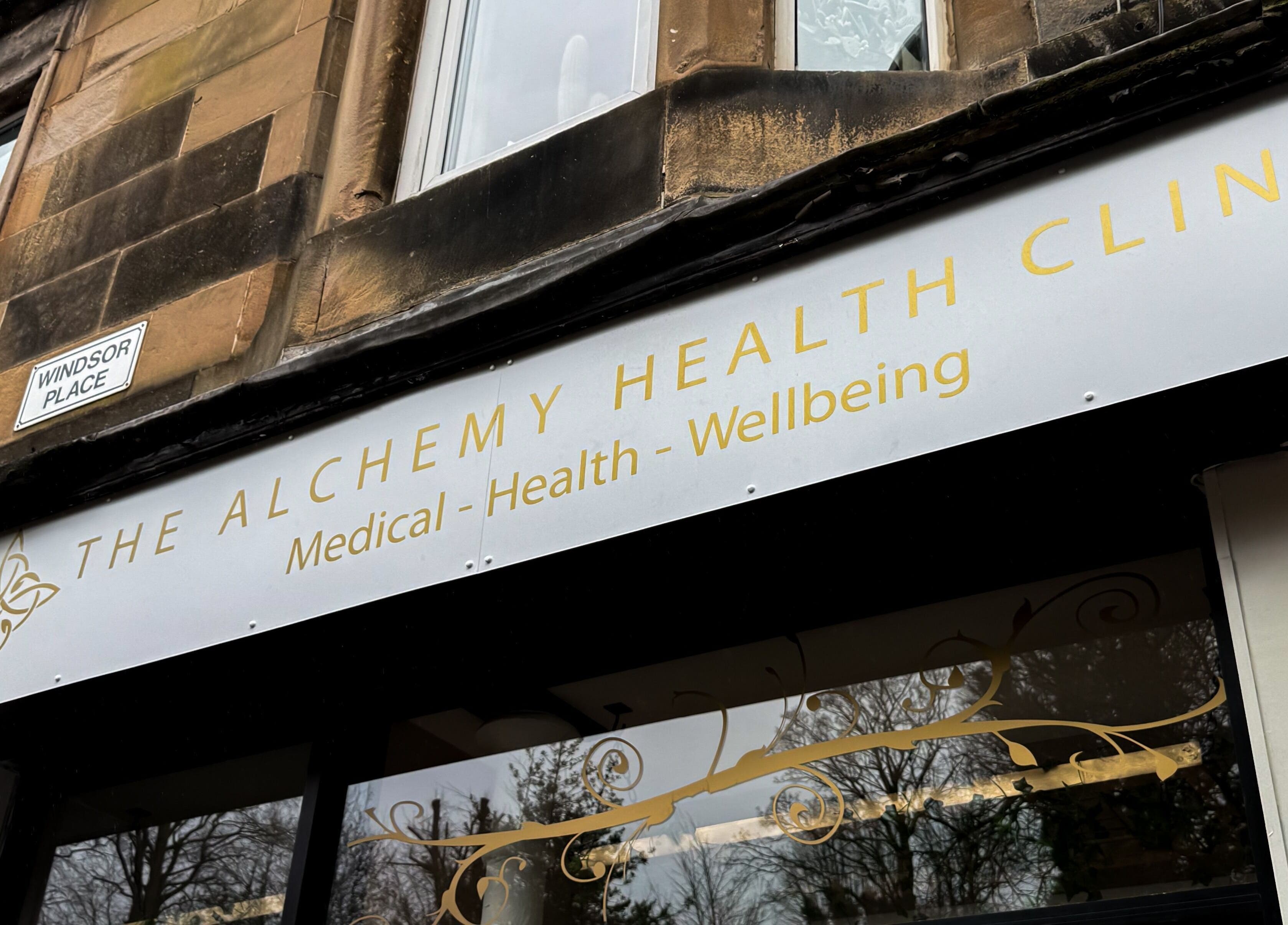 Entrance to The Alchemy Clinic Bridge of Weir, located in Bridge of Weir, Scotland, GB.