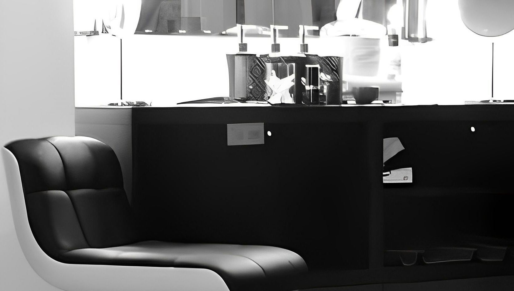 Elegante area relax presso Giò, Bergamo, Lombardia, IT. Atmosfera raffinata e minimalista.