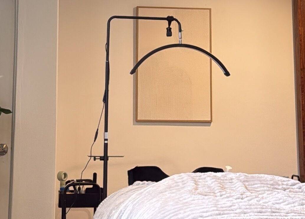 Relaxing treatment area at Lash Studio by Sarah E, Greta, New South Wales, AU featuring modern decor.