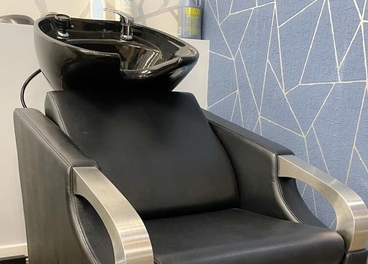 Elegant salon wash station at Friendly Nails - Fort Sask, Fort Saskatchewan, Alberta, CA for a relaxing experience.