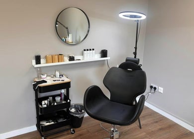 Cloud Studio beauty chair and equipment in Livingston, Scotland, GB. Modern and inviting wellness space.