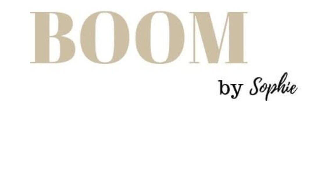 Logo of Boom by Sophie - The Spa in Philipsburg, SX featuring stylish typography.