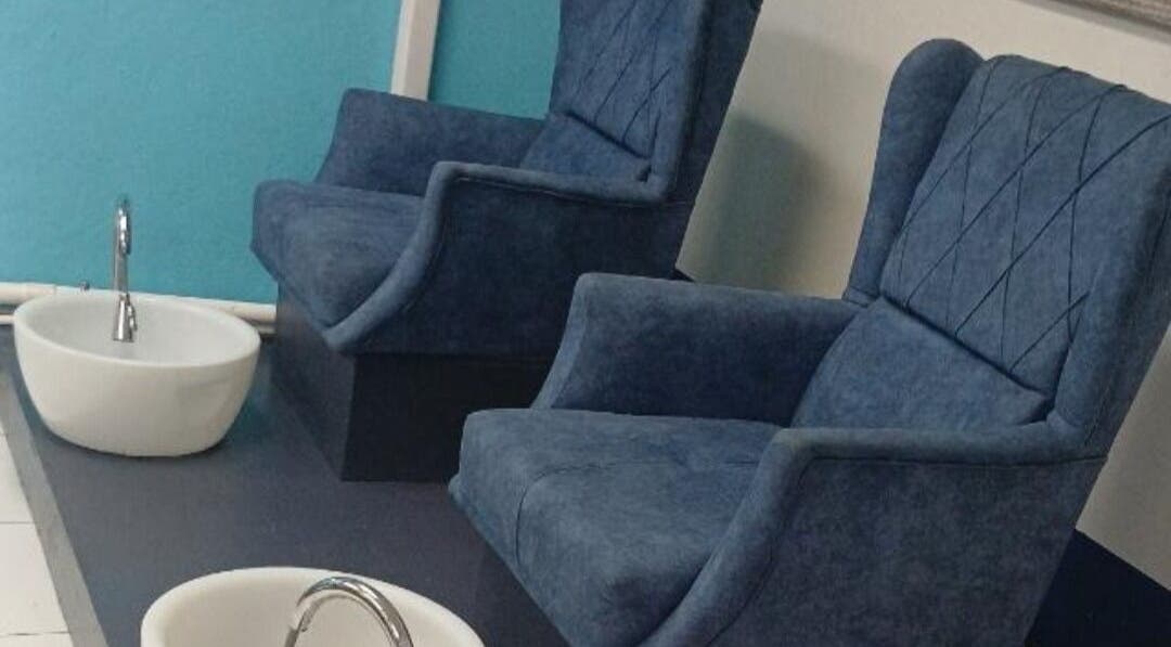 Cozy pedicure chairs at Boom by Sophie - The Spa in Philipsburg, SX, perfect for relaxation.