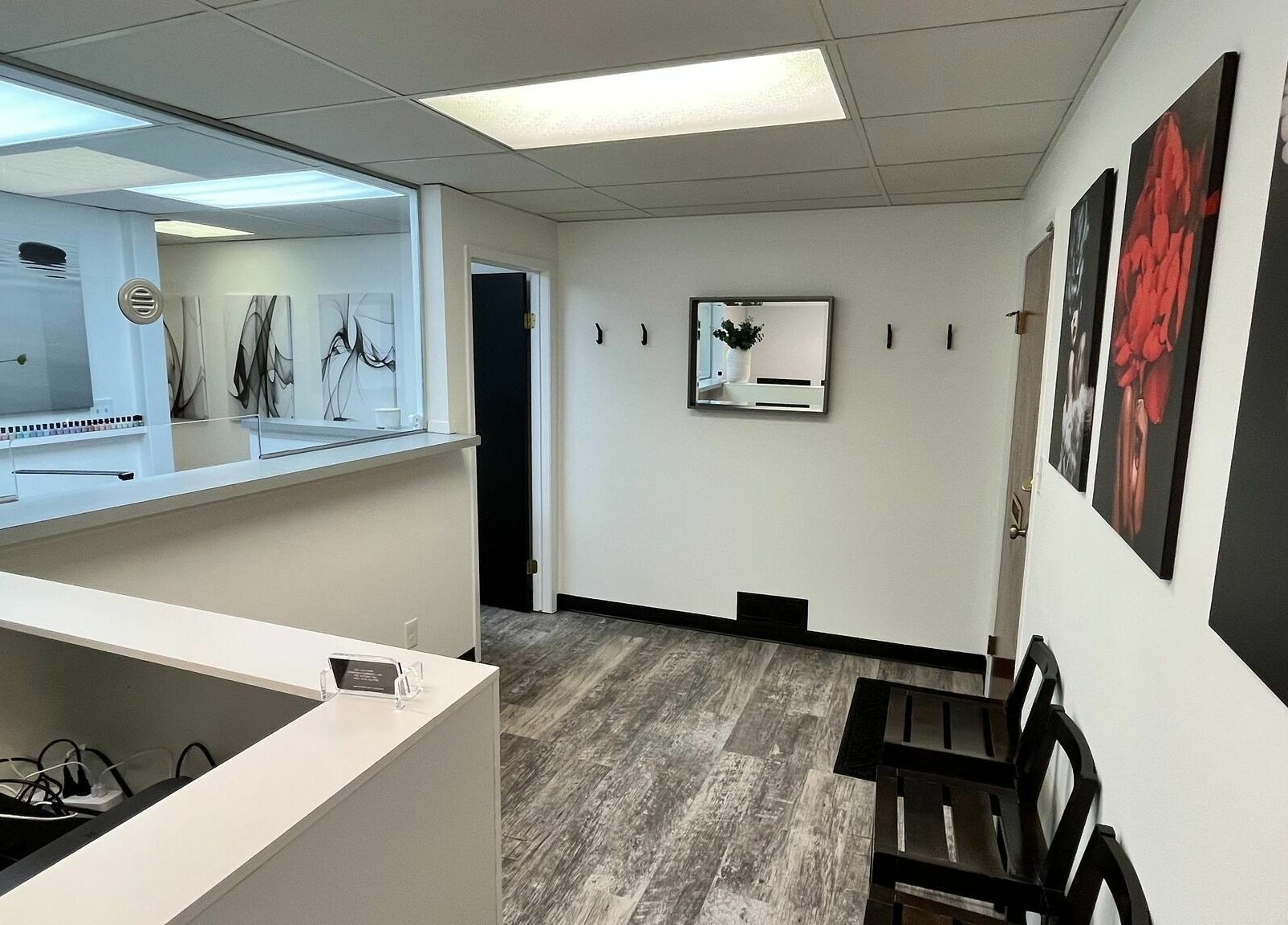 Anda Organic Boutique Spa interior with elegant decor, West Islip, New York, US.