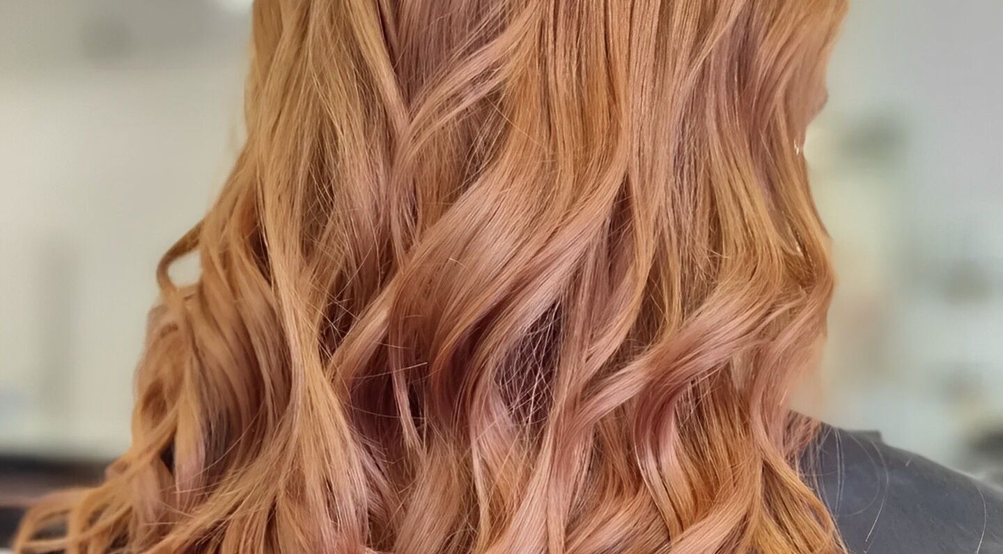Copper hair waves styled at Cobi-Jane Intuitive Connections, Belmont North, New South Wales, AU.