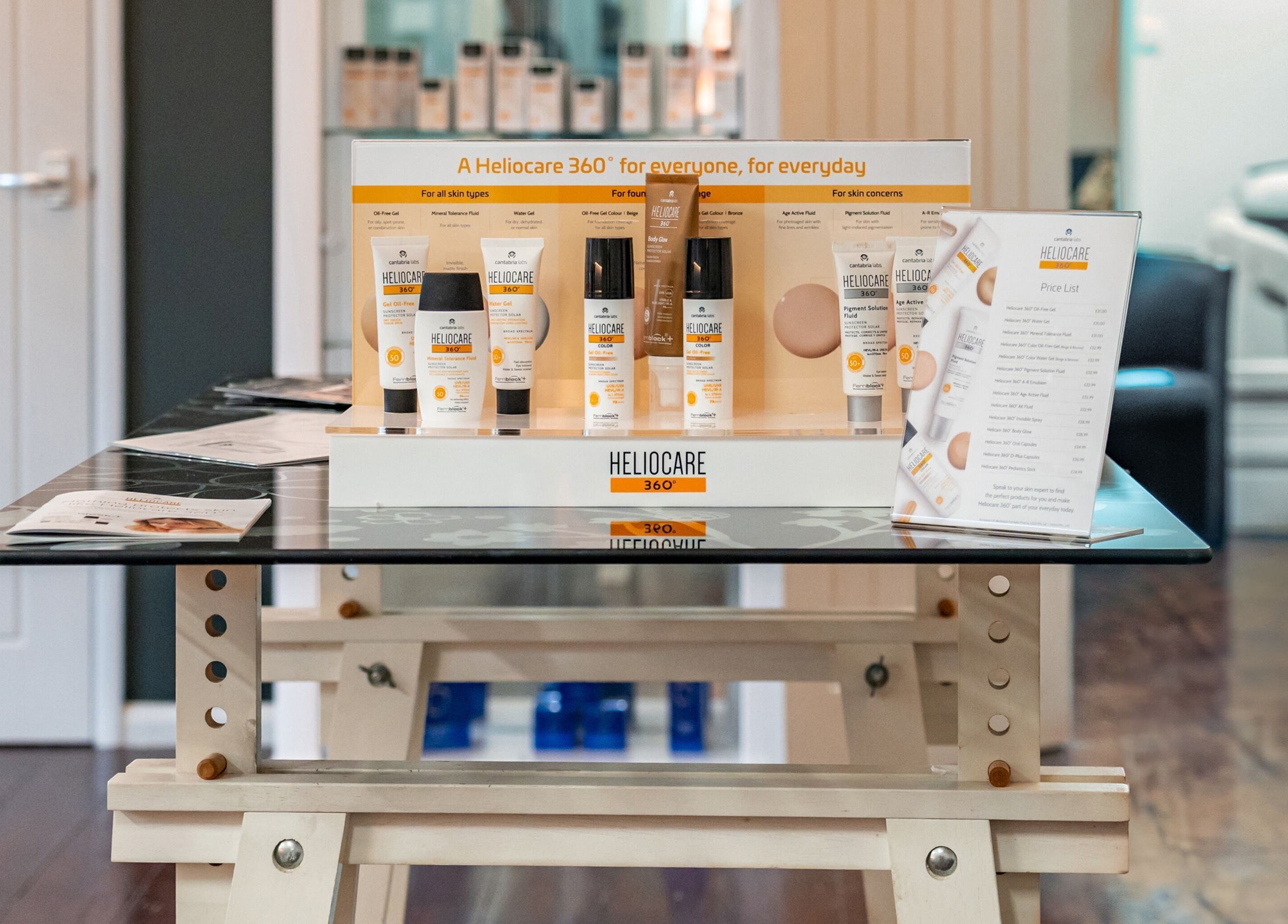 Heliocare products at Pixel Perfect Clinic- Medical Aesthetics Skin Clinic in Southampton, England, GB.