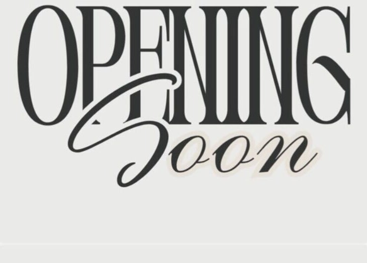 Opening soon sign for Roots Hair & Co in Needham Market, England, GB.