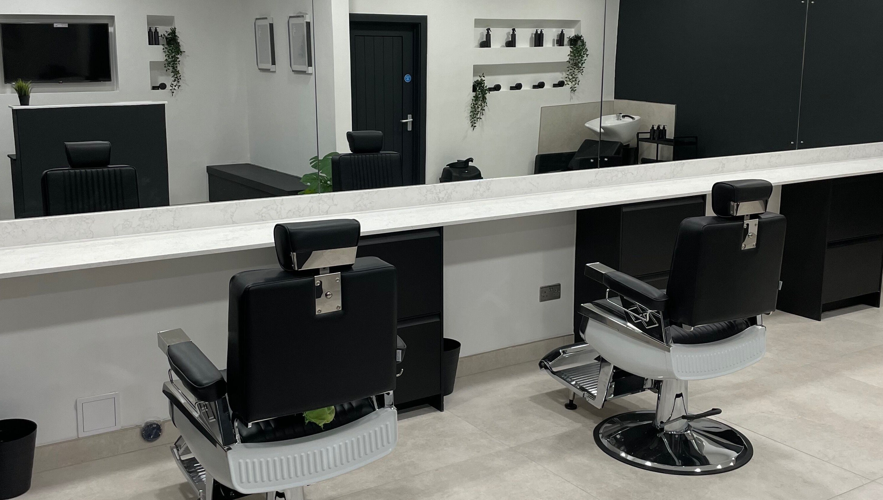 Modern salon chairs at Club Twenty Two, Cardiff, Wales, GB offering luxury beauty and wellness services.