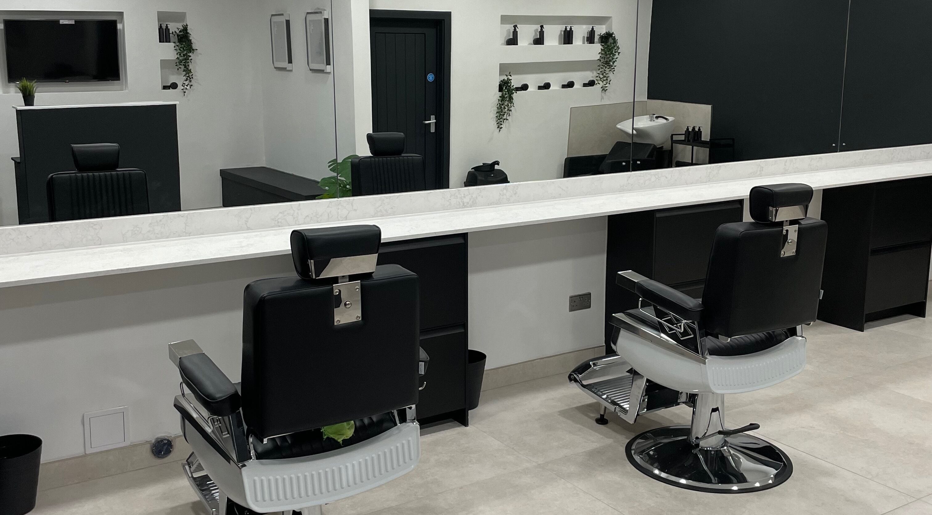 Modern salon chairs at Club Twenty Two, Cardiff, Wales, GB offering luxury beauty and wellness services.