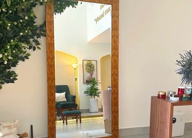 Reflective and inviting interior of The Unique White Salon in Riyadh, Riyadh Province, SA with elegant decor.