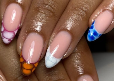 Colorful nail art design at Sculpted, Cape Town, Western Cape, ZA showcasing vibrant creativity.