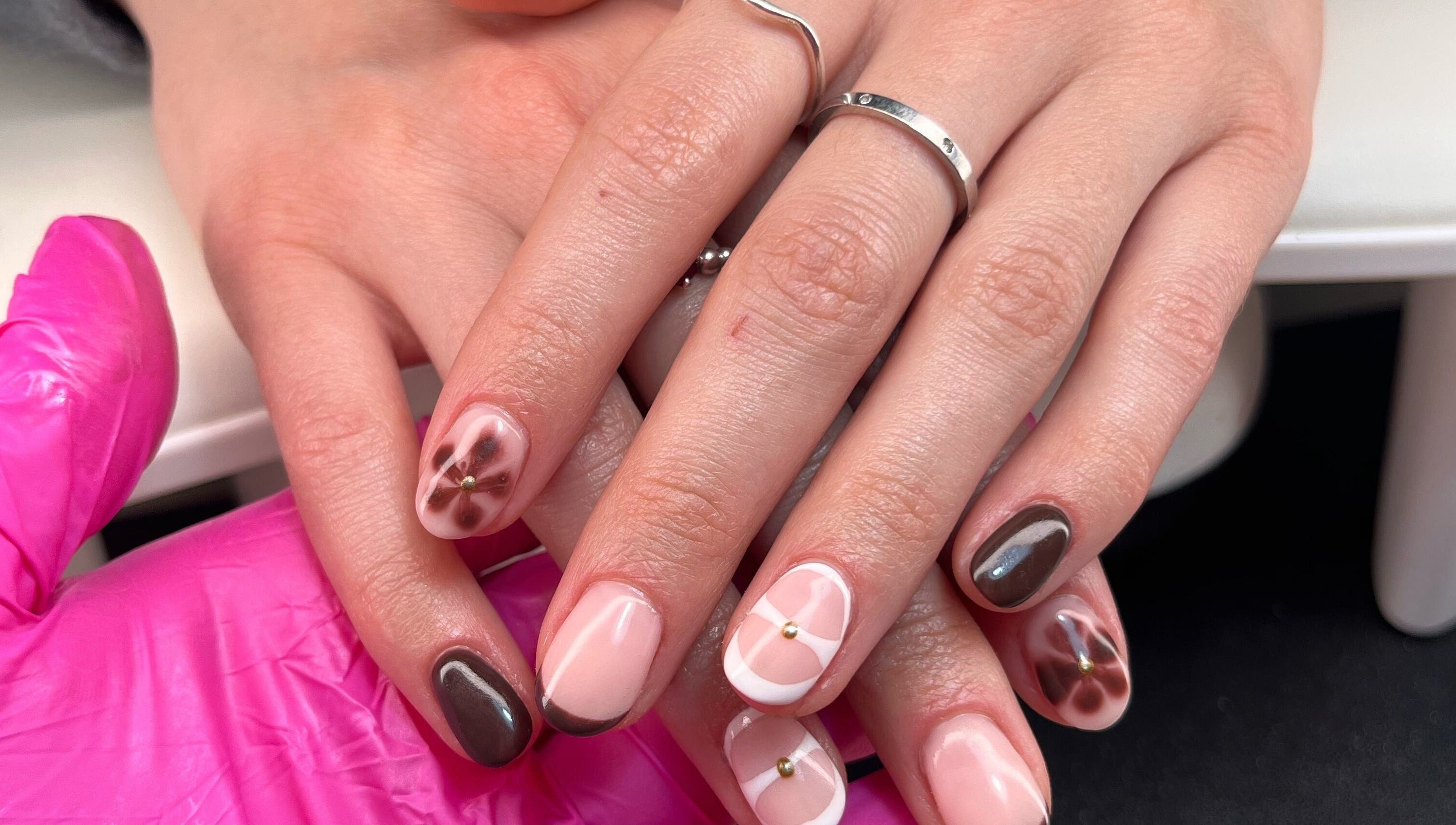 Elegant nail art at The Nail&Brow Room in newtonmore, Highland, GB, showcasing chic designs and detailed craftsmanship.
