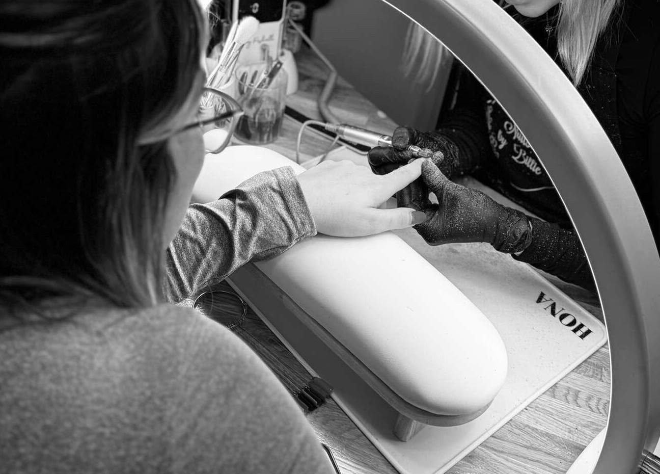 Professional manicure at The Nail&Brow Room, Newtonmore, Highland, GB.