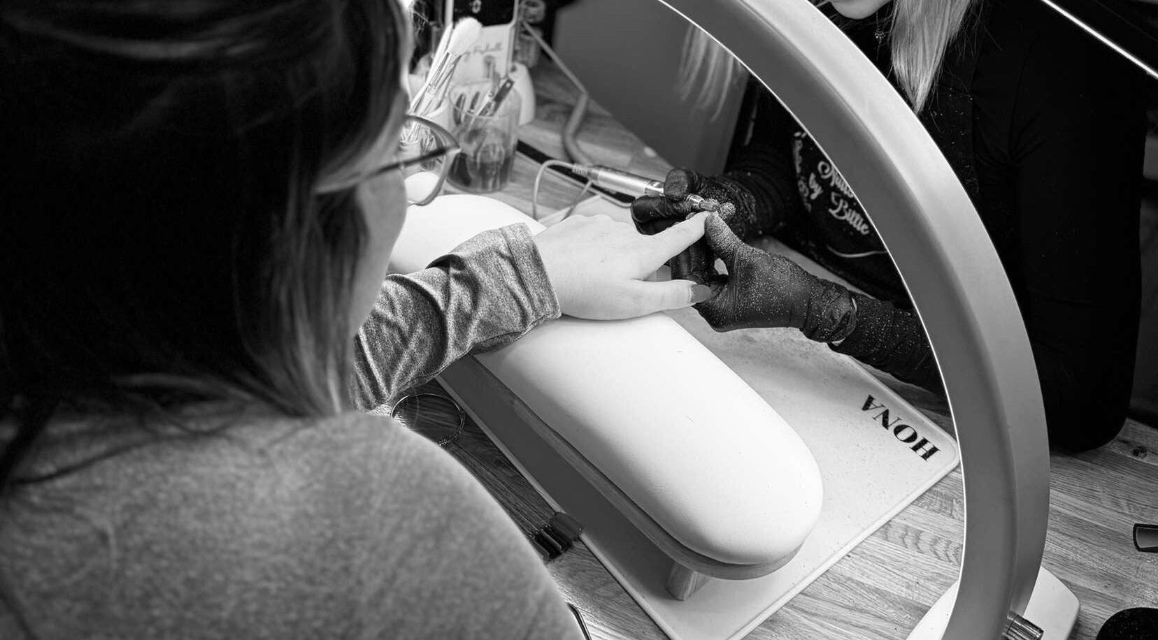 Professional manicure at The Nail&Brow Room, Newtonmore, Highland, GB.